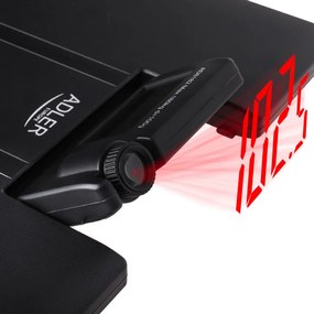 Кантар Adler AD 8182, До 180 кг, Проектор, LCD дисплей, 4 x ААA, Черен