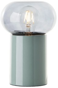 Brilliant - Настолна лампа KNUT 1xE27/25W/230V зелен/прозрачен