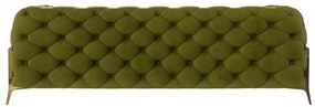 Зелен кадифен диван 225 cm Chelsea Bis – Ropez