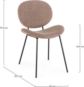 Бежов тапициран трапезен стол Maddie – Yes Everyday