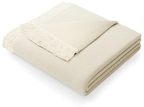 Светлобежово одеяло със смес от памук , 150 x 200 cm Franse - AmeliaHome