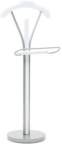 246720 vidaXL Стояща закачалка за костюм, 45x35x107 см, бяла