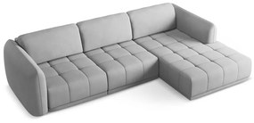 Светлосив ъглов диван (десен ъгъл) Hoku – Makamii