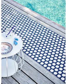 Тъмносин килим за открито и закрито 70x90 cm Noa Dark Blue – Pappelina