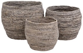 Комплект от 3 кошници с листа от царевица Tivoli - House Nordic