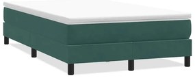 3315822 vidaXL Box Spring легло без матрак Тъмнозелено 120x210 cm кадифе