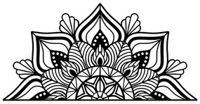 Метална декорация за стена 118x59 cm Mandala - Wallity