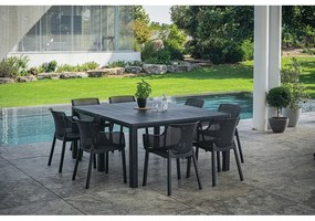 Тъмносив пластмасов градински стол Elisa – Keter