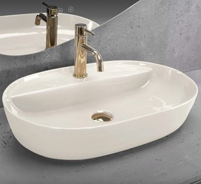 Умивалник за плот REA Aura 61 Ecru Shiny