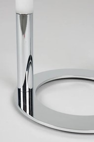 Метална LED затъмняваща се настолна лампа в сребрист цвят (височина 36 cm) Arch – Zuiver
