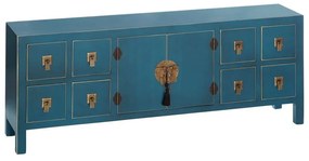 Син нисък скрин 130x50,5 cm Oriente – Ixia