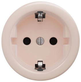 Kliklap - Ретро домашен контакт SCHUKO без рамка 230V/16A, старо розово