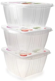 Комплект от 3 класически кутии за храна, 1 л - Snips