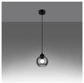 Черно висящо осветително тяло ø 15 cm Grande - Nice Lamps