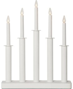 Бяла коледна светлинна украса Plate – Star Trading