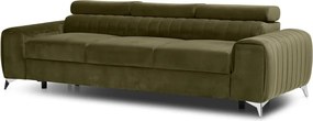 Кадифен разтегателен диван в цвят каки 261 cm Laurence – ELTAP