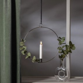 Светлинна декорация в сребристо Flamme Ring – Star Trading