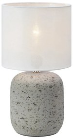 Сива настолна лампа с текстилен абажур (височина 33 cm) Montagna – Markslöjd