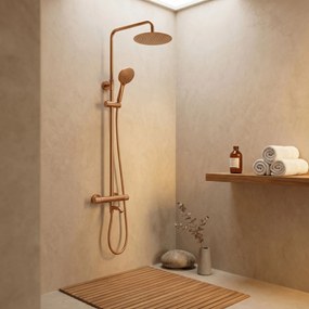 Душ система с Термостат Rea Lungo Diamond Copper Brush