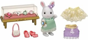 Playset Sylvanian Families The Snow Bunny Fashion Suitcase and Big Sister