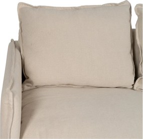 Кремав ленен диван 160 cm – Ixia