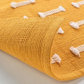 Жълта охра килим подходящ за пране 50x80 cm Juline – douceur d'intérieur