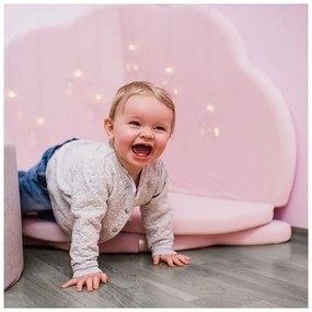 Светлорозово детско килимче за игра 160x160 cm – Meowbaby