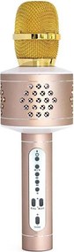 Караоке микрофон 6W/5V 1500 mAh Bluetooth златен