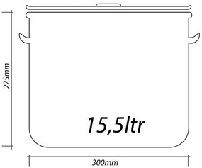 Казан с капак SAPIR SP 1211 - 172 литра