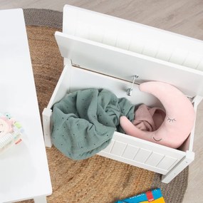 Бяла детска пейка – Roba