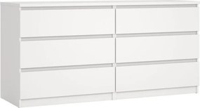 Бял скрин 154x76x50 cm Naia – Tvilum