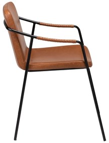 Стол за хранене от кафява изкуствена кожа Boto - DAN-FORM Denmark