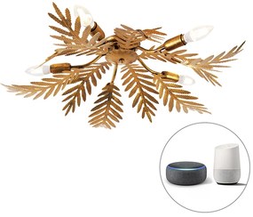 Винтидж смарт плафон златен 70 см вкл. 5 WiFi B35 - Botanica