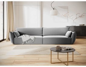 Светлосив кадифен диван 248 cm Vanda – Mazzini Sofas