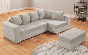 Разтегателен ъглов диван + табуретка Лондо