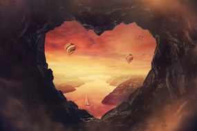 Тапет – Изглед от пещера