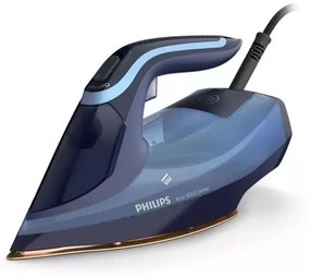 Ютия Philips DST8020/20, 3000W, SteamGlide Elite, OptimalTEMP, Декалциране Quick Calc Release, 55 г/мин, Светлосин