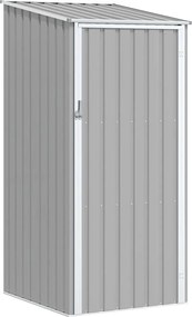 46290 vidaXL Градинска барака, сива 87x98x159 см, поцинкована стомана