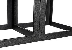 Модерна таванна лампа черна 2-светлина - Cela