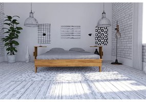 Дъбово двойно легло 140x200 cm Retro - The Beds