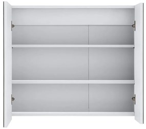 Бял стенен шкаф за баня с огледало , 80 x 70 cm Wisla - Støraa