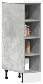 854187 vidaXL Долен шкаф "Рига", сив, бетонен, 20x44,5x81,5 см, инженерно дърво