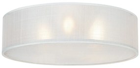 Бяло осветително тяло за таван с текстилен абажур Haru – Markslöjd