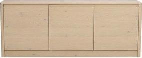 Скрин от декор от дъб в светло естествен цвят 180x70x40 cm Melstone – Rowico