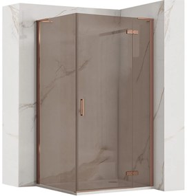Душ кабина REA Hugo 100x80 Copper Brush