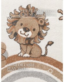 Кремав детски килим ø160 cm Roar like a Lion – Villeroy&amp;Boch