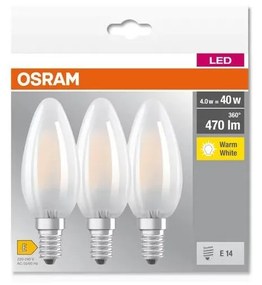 К-кт 3x LED Крушка B40 E14/4W/230V 2700K - Osram