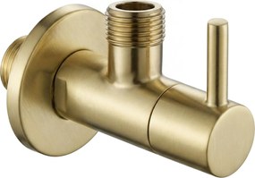 Ъглов вентил 1/2" x 3/8" Brush Gold