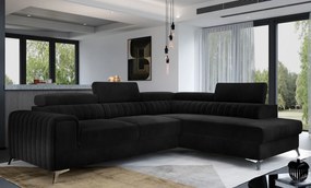 Ъглов диван Renesy-Black-Right