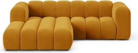 Жълт ъглов диван (ляв ъгъл) Lupine – Micadoni Home